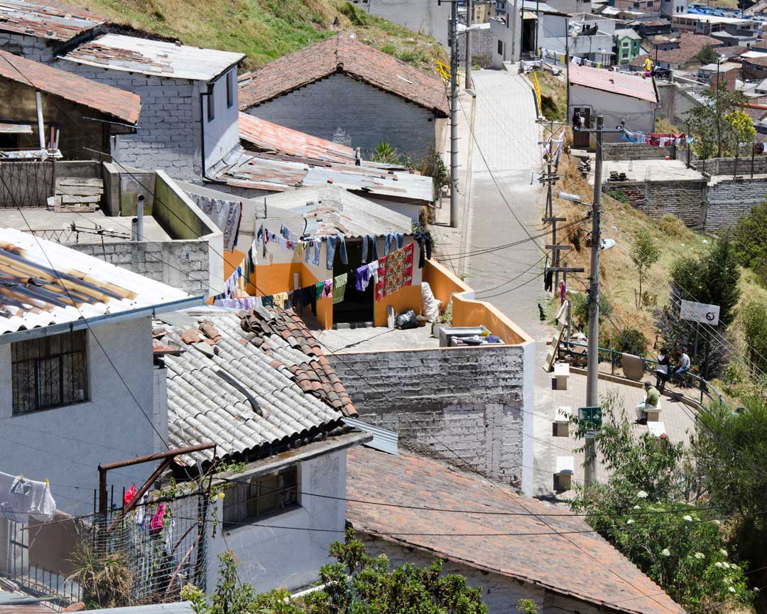 Homes on the Panecillo Steps, Quito, Ecuador | ©Angela Drake