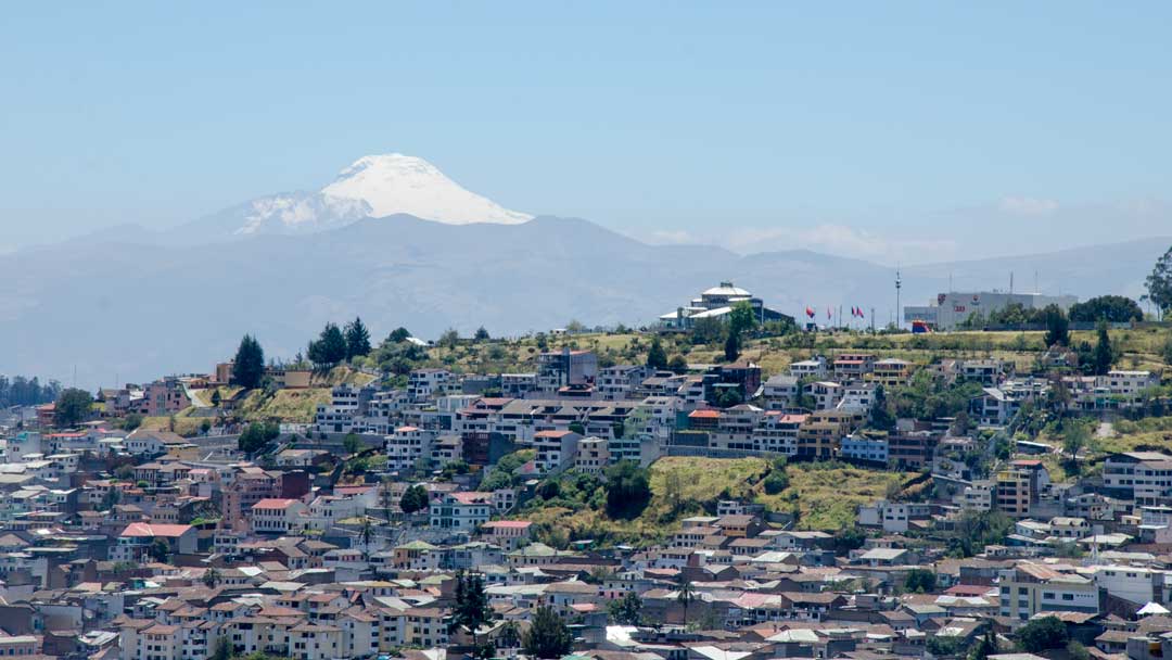 View of Cotopaxi from the Panecillo, Quito, Ecuador | ©Angela Drake