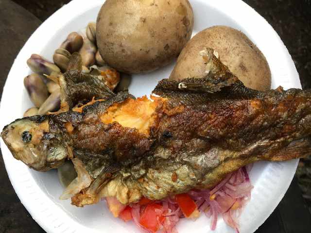 Trout Dinner, Ecuadorian Style | ©Becky Wandell