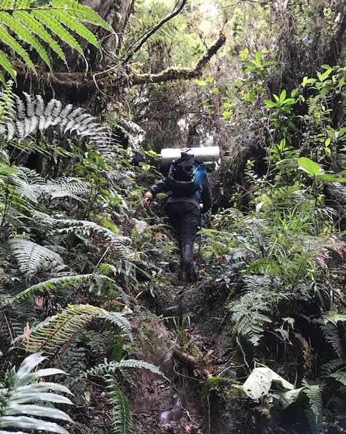 Becky Hiking to Laguna Puruhanta, Imbabura, Ecuador | ©Becky Wandell