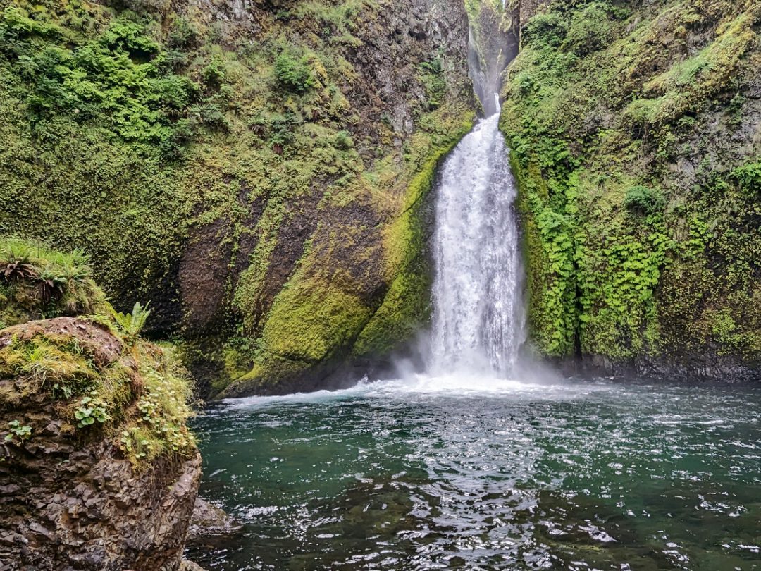 Wahclella Waterfall in late spring