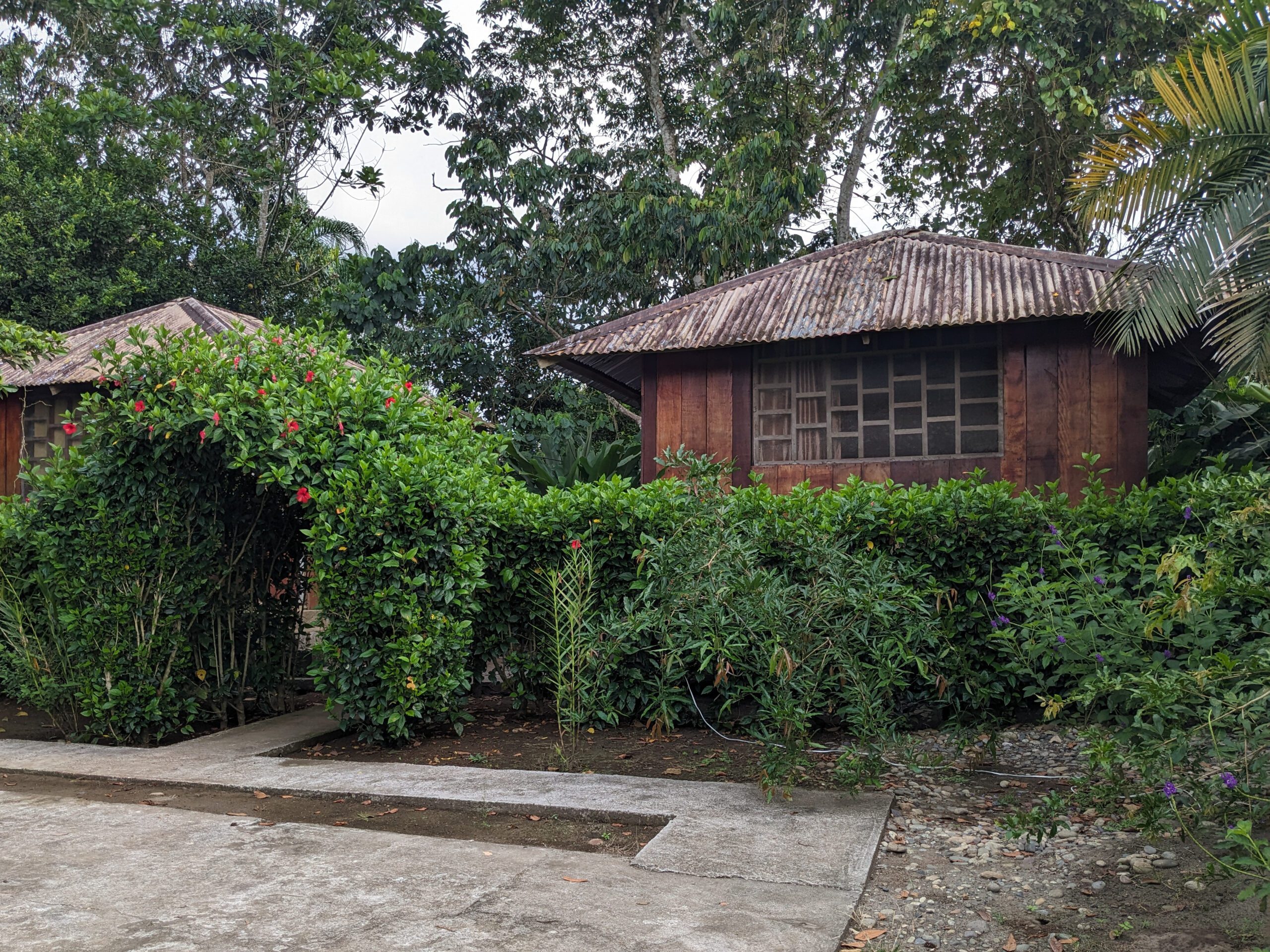 A small cabin with metal roof at Cabañas Antpitta