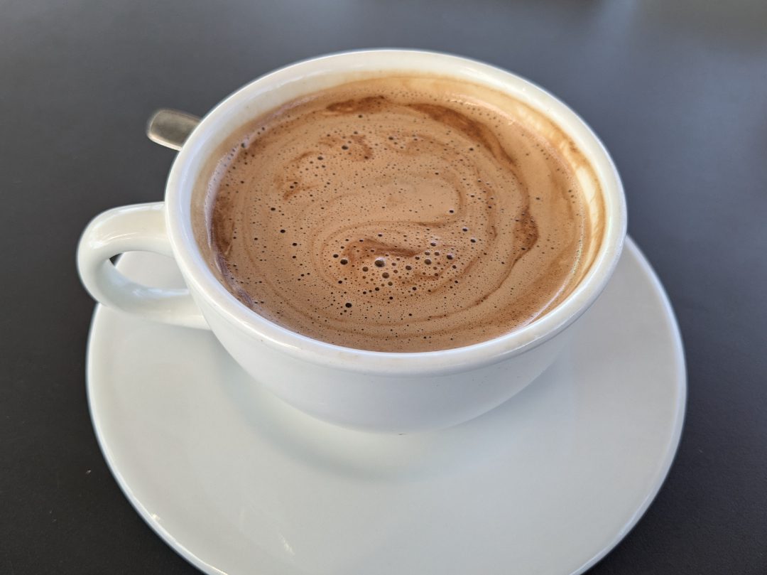 A cafe mocha, Ecuadorian style