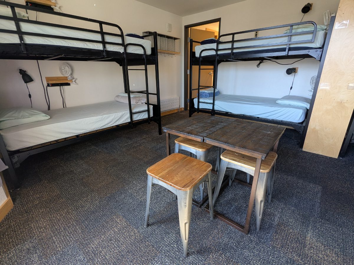 Traditional Bunk Beds Some rooms have more traditional bunks with plenty of space for residents to sleep and work.
