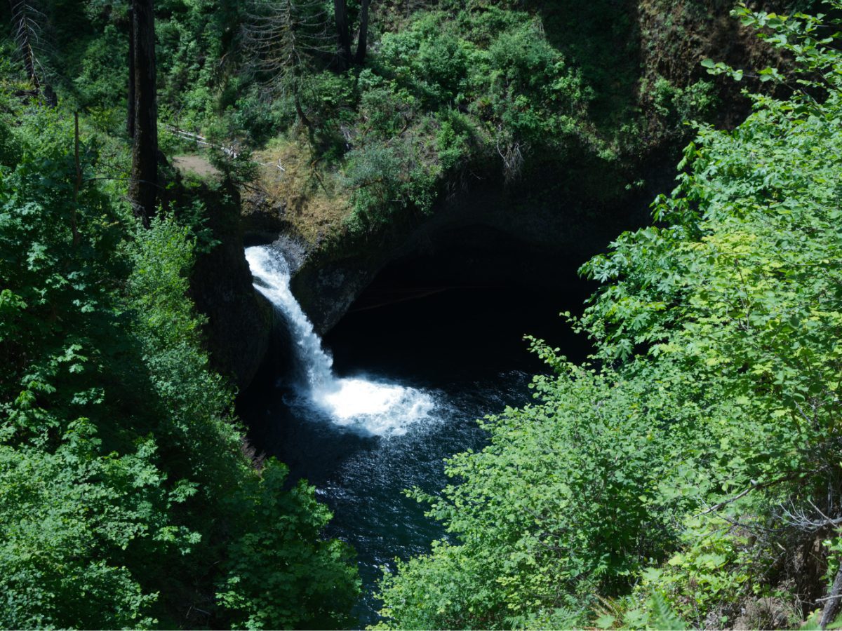 Punch Bowl Falls from the overlook on Eagle Creek Trail
