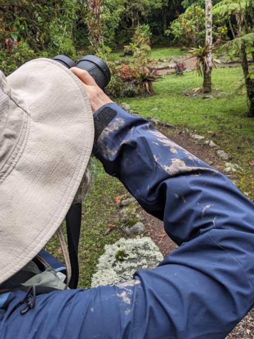 Craft shell jacket with muddy sleeve. Craft shell jacket with muddy sleeve.